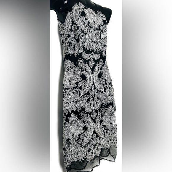 🔸2 for$11🔸 
 Black with Silver Lace Accent Dress - Picture 6 of 8